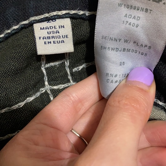 NWOT White stitch “skinny” true religion jeans - Picture 6 of 6